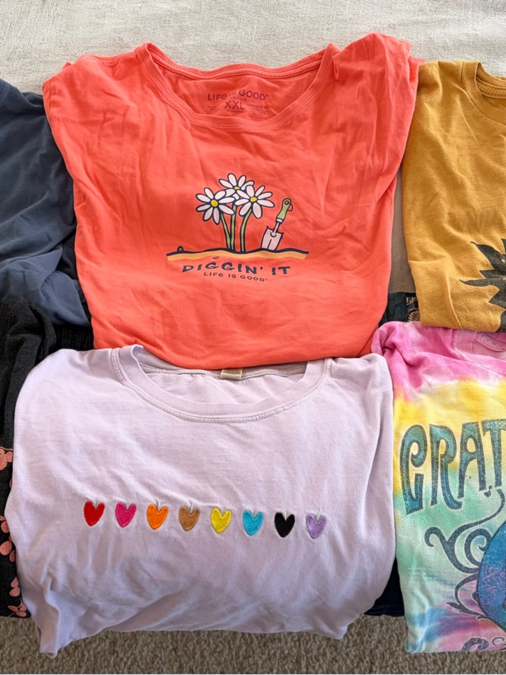 Lot of 6  Short-Sleeve cotton Tees